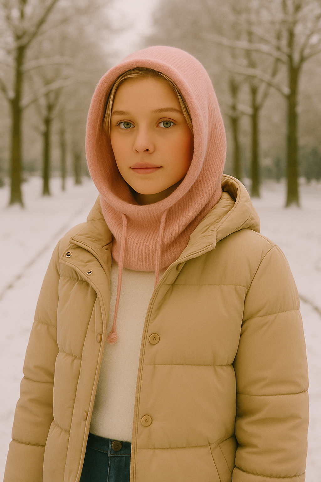 Capuche d’Hiver Parisienne.   Offre Spéciale: 2 Achetés 1 Offert