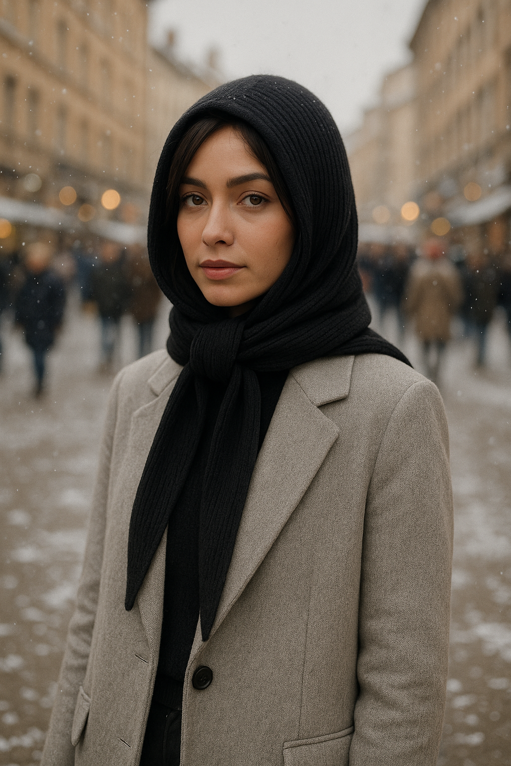 Capuche en Maille Élégante