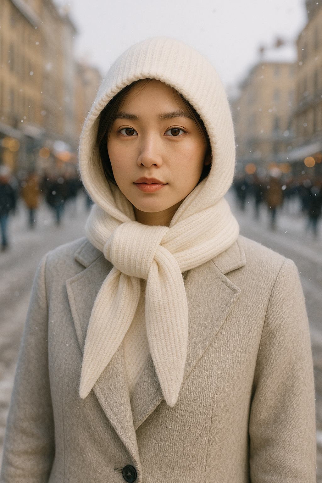 Capuche en Maille Élégante