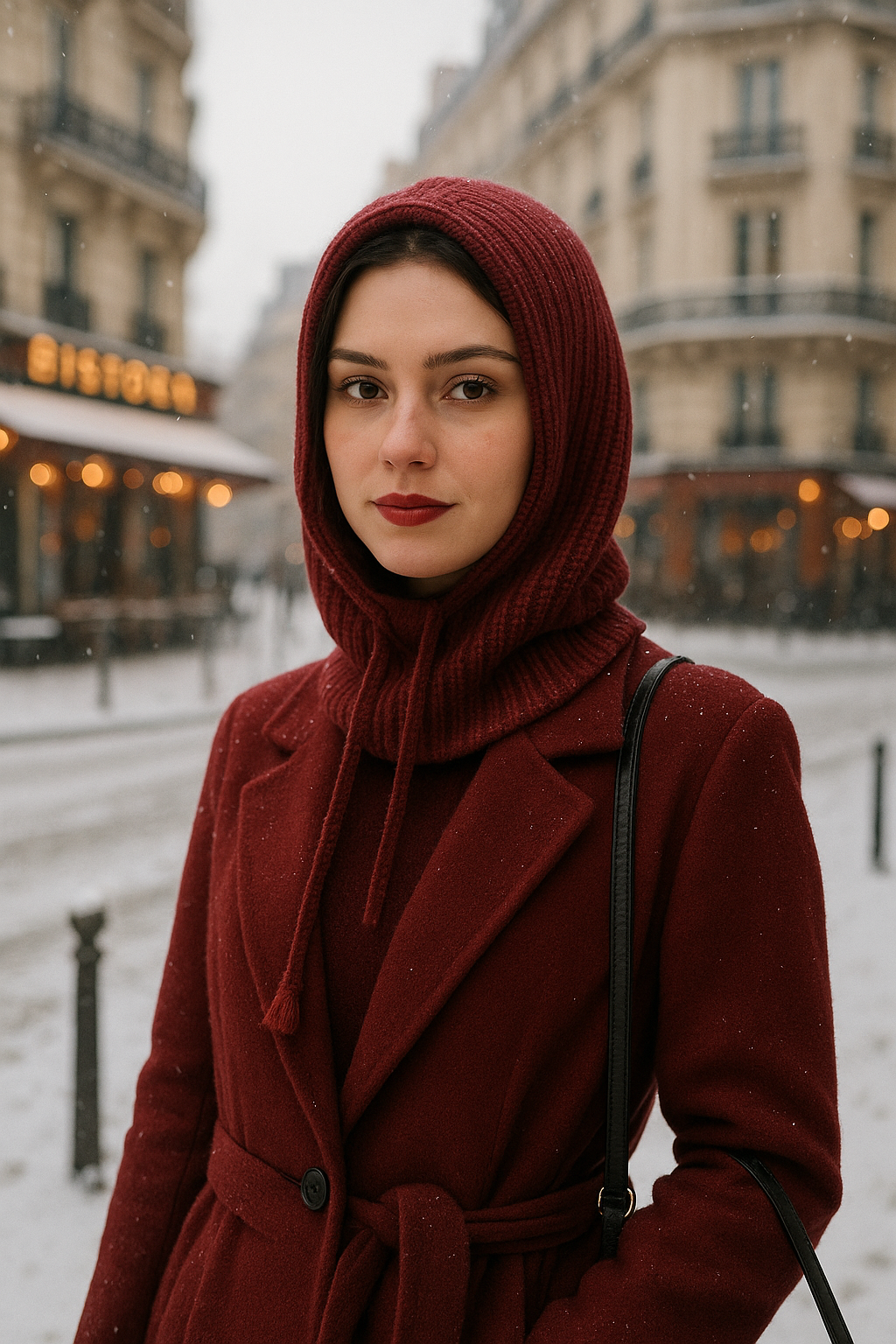 Capuche d’Hiver Parisienne.   Offre Spéciale: 2 Achetés 1 Offert