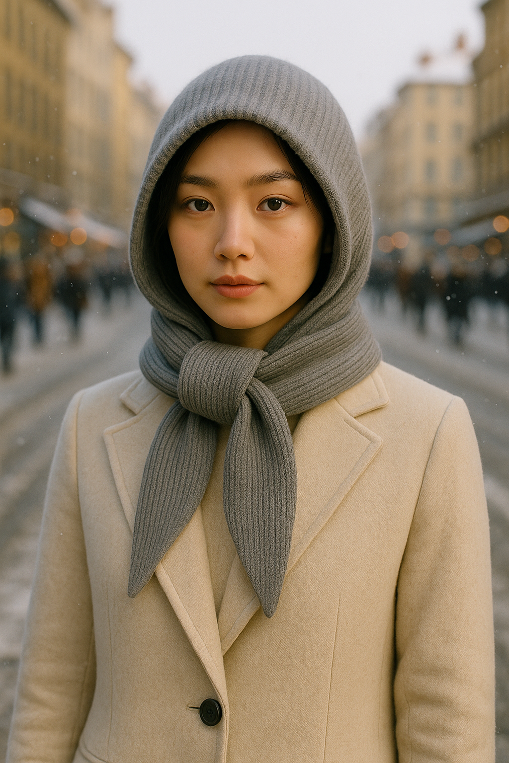 Capuche en Maille Élégante