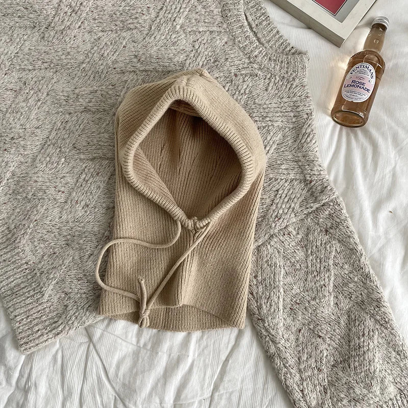 Capuche Tricotée Style Coréen