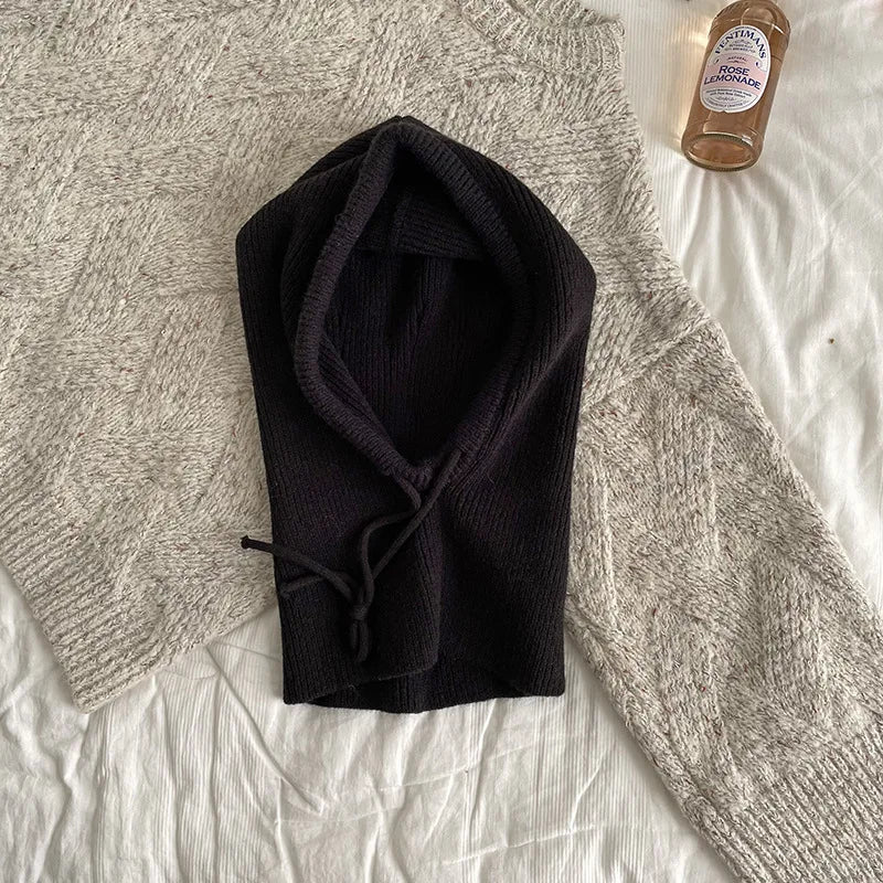 Capuche Tricotée Style Coréen