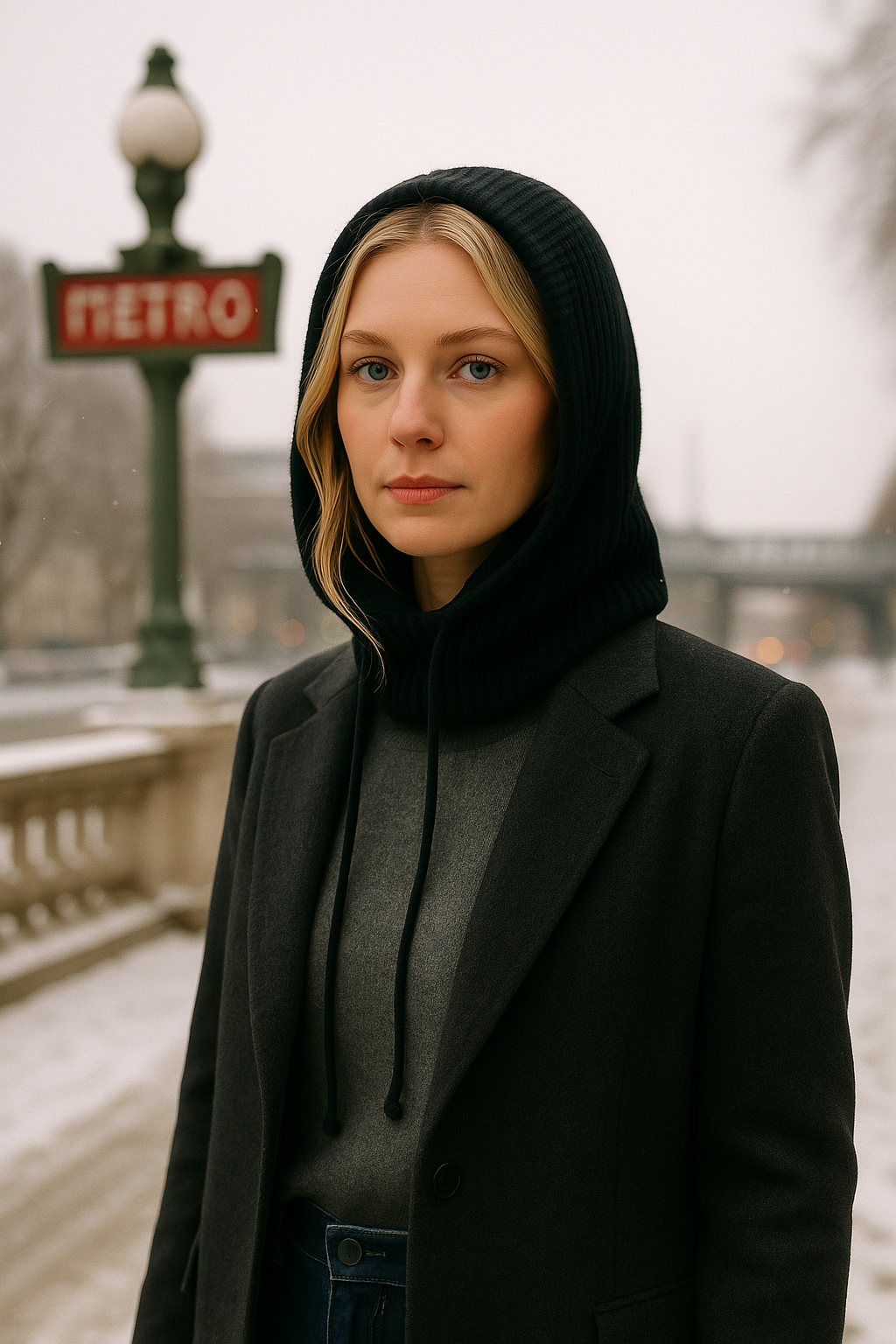 Capuche d’Hiver Parisienne.   Offre Spéciale: 2 Achetés 1 Offert